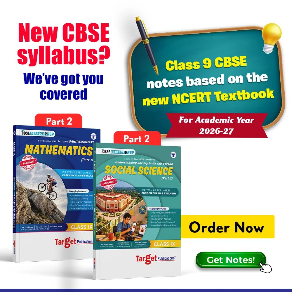 Class 9 Social Science part 2 and Maths part 2 notes launch