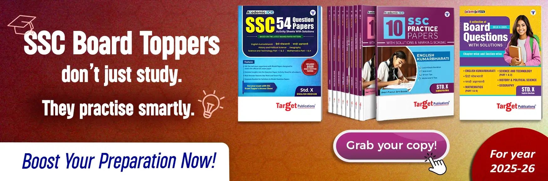 Std 10 Practice Papers Book 2026