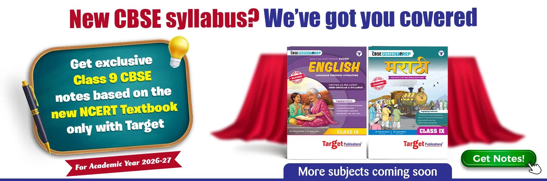 CBSE Class 9 English and Marathi Books