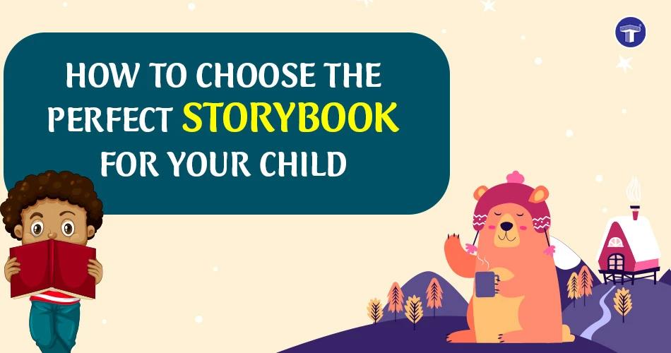 Parent reading an age appropriate storybook with a child, highlighting how to choose the right storybook for a child’s age