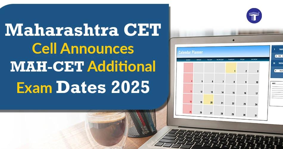 Laptop displaying a calendar with highlighted dates, symbolizing the newly announced MAH CET additional exam dates for 2025
