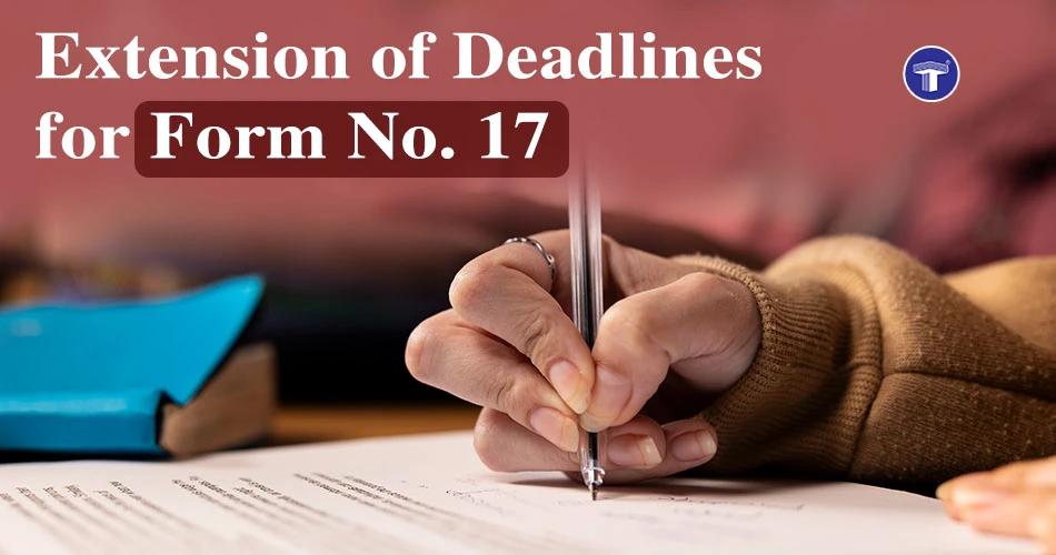 Notice about extension of deadlines for Maharashtra Board Form No. 17 exam application