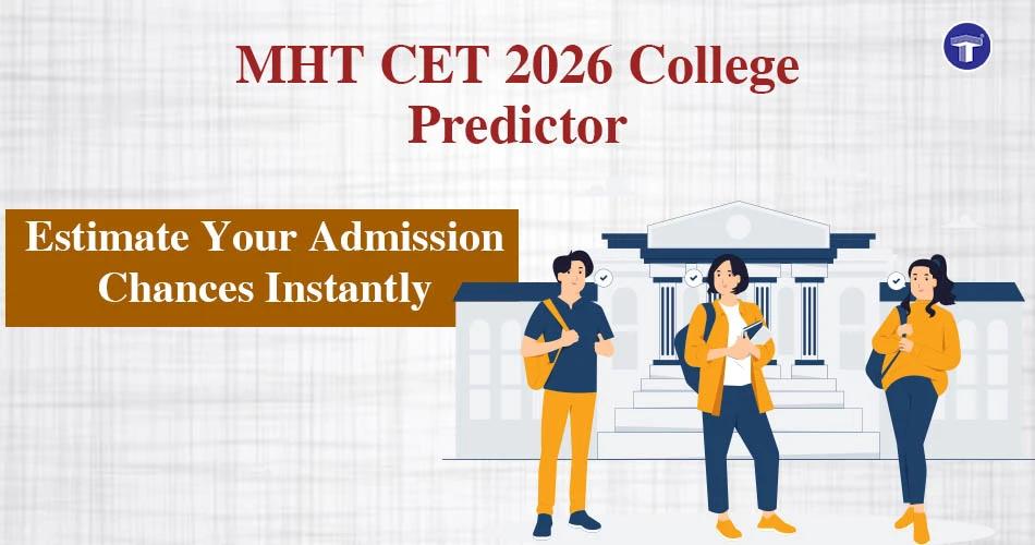 Student using MHT CET 2026 College Predictor tool to check engineering college admission chances