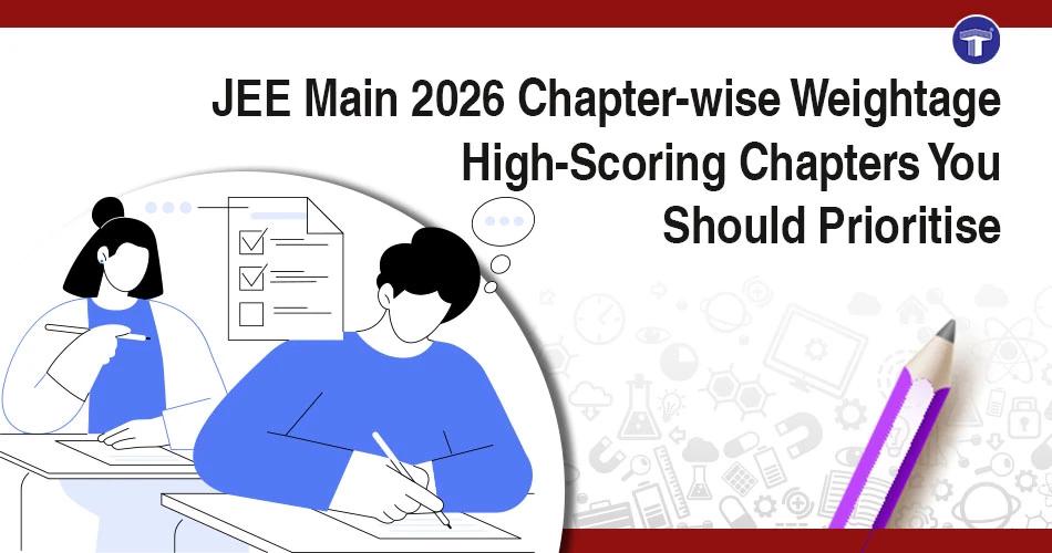 JEE Main 2026 chapter-wise weightage for Physics, Chemistry, and Mathematics with high-scoring topics
