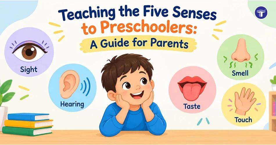 Five senses activities for preschoolers with simple ideas for sight, hearing, touch, smell and taste