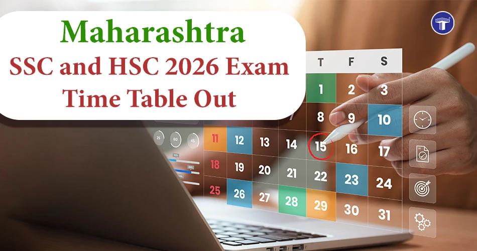 Student marking exam dates on a digital calendar for Maharashtra SSC and HSC 2026 timetable announcement
