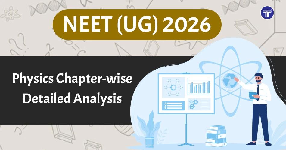 NEET UG 2026 Physics chapter-wise paper analysis banner with subject breakdown and difficulty level overview