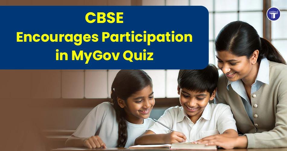 CBSE encourages students and teachers to participate in the MyGov International Day of Deafblindness Awareness Quiz