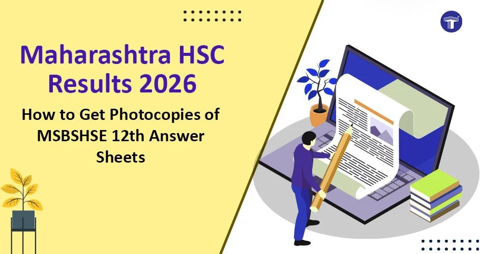 Maharashtra HSC Results 2026 banner showing how to get MSBSHSE 12th answer sheet photocopies online