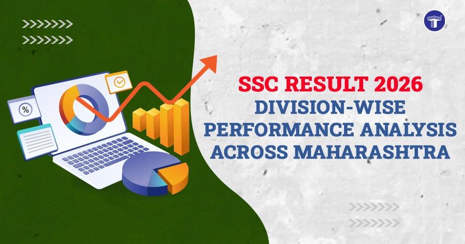 SSC Result 2026 division-wise performance analysis banner showing Maharashtra board pass percentage trends and data insights
