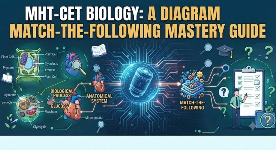 MHT-CET Biology preparation with diagrams and match-the-following practice