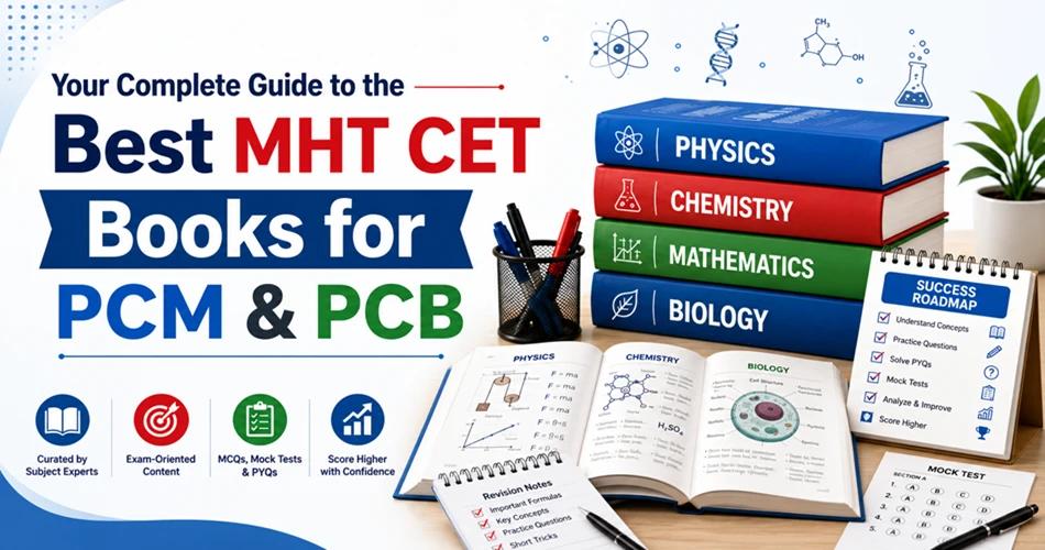 Best MHT CET books for PCM & PCB preparation