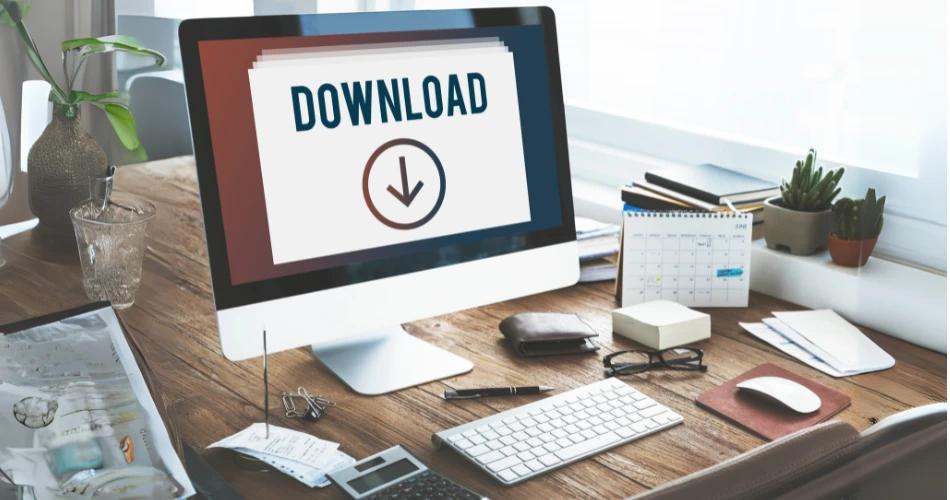 CUET UG 2025 admit card download banner showing computer with icon for online hall ticket access.