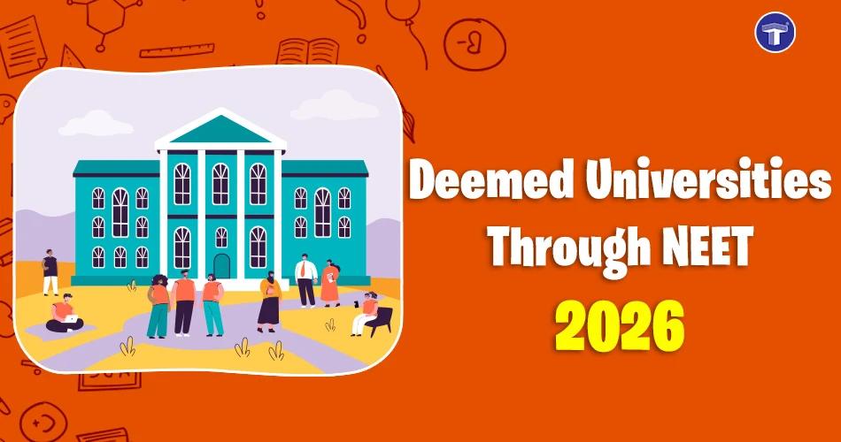 Deemed Universities Through NEET 2026