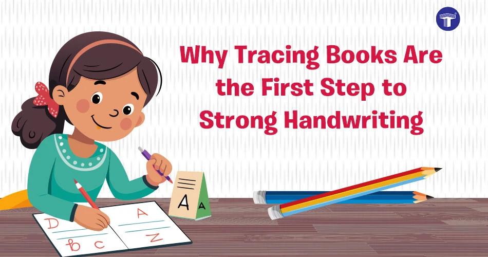 Preschool child using tracing books to practise lines and letters, building handwriting skills – Why Tracing Books Are the First Step to Strong Handwriting